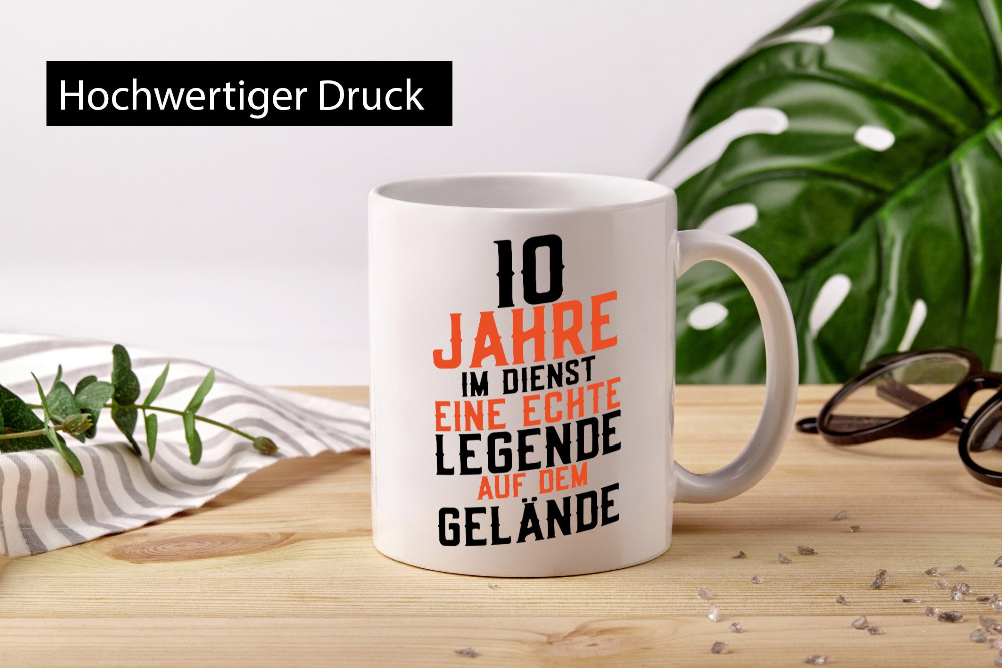10 Jahre im Dienst | Legende Jubiläum Kollege Arbeit Geschenk Kollegen Büro