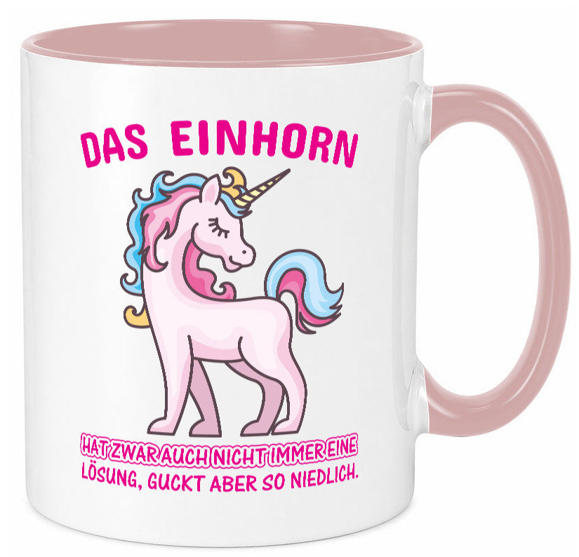 Niedliches Einhorn | lustige Tasse Frauen Mädchen lustiger Spruch Geschenk