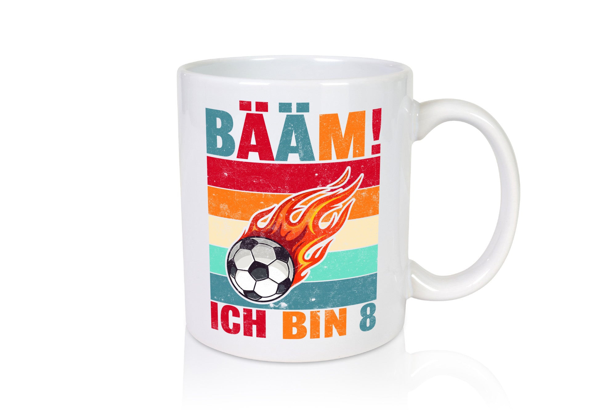 8. Geburtstag | Bääm ich bin 8 Fußball Geschenk Geschenkidee lustiger Spruch