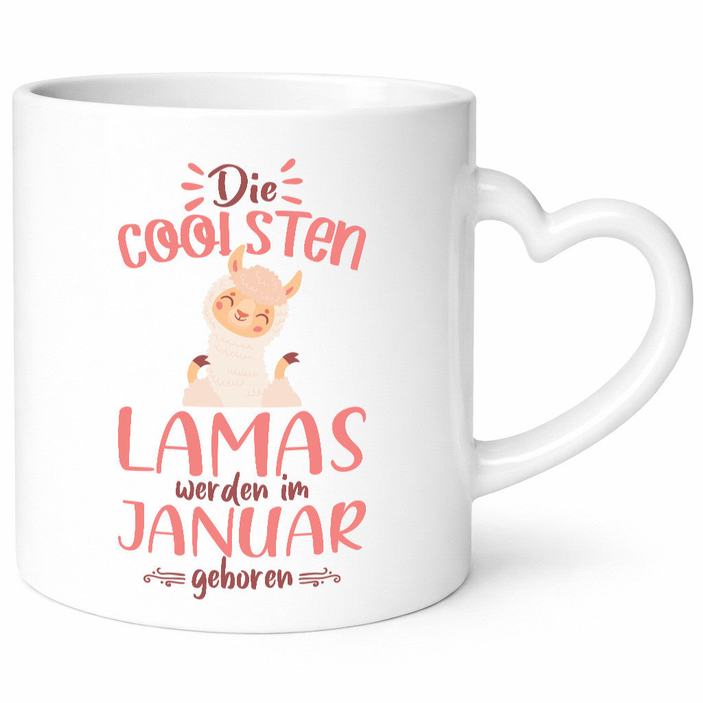 Die Coolsten Lamas werden im Januar Geboren | Lama Geschenk Humor Geschenkidee