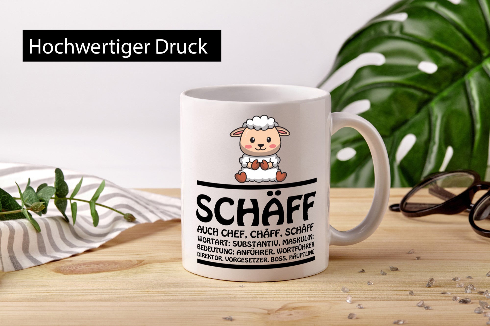Schaff ? Chef Tasse Geschenk Arbeit Kollegen Büro lustiger Spruch