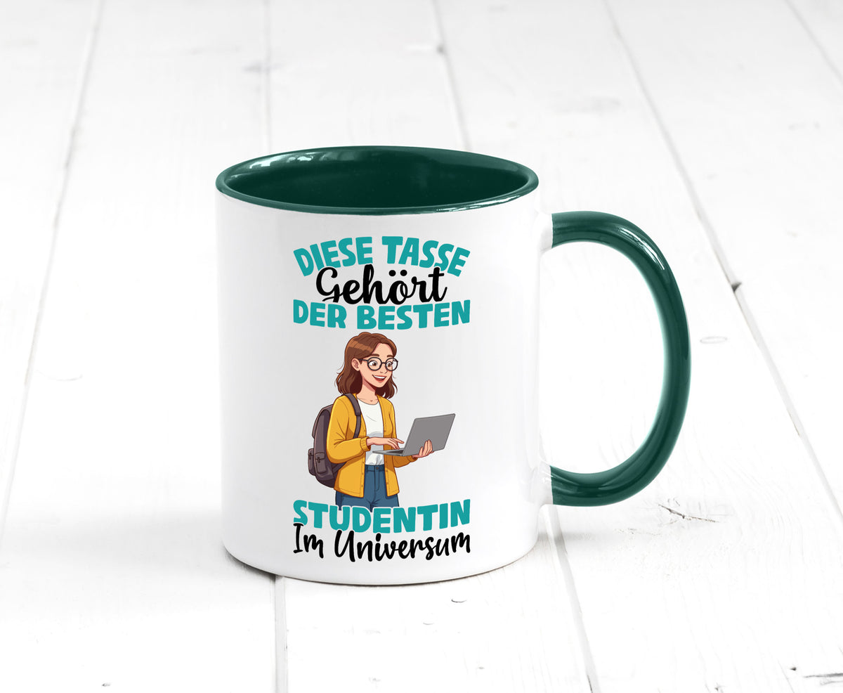 Im Universum: Studentin | Uni Studium Universität Geschenk Humor Geschenkidee Tasse