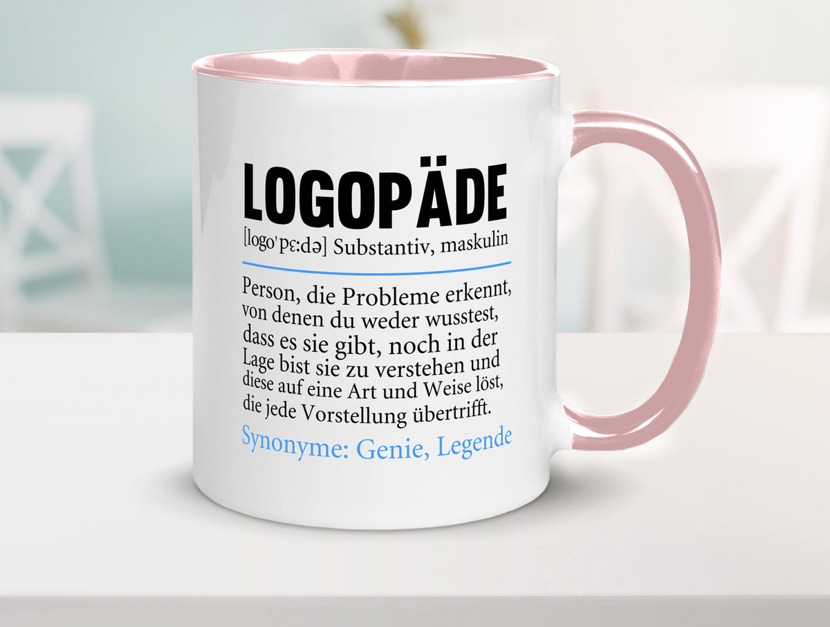 Logopäde | Spruch lustig Sprachtherapie Beruf lustiger Geschenk Arbeit Kollegen Tasse