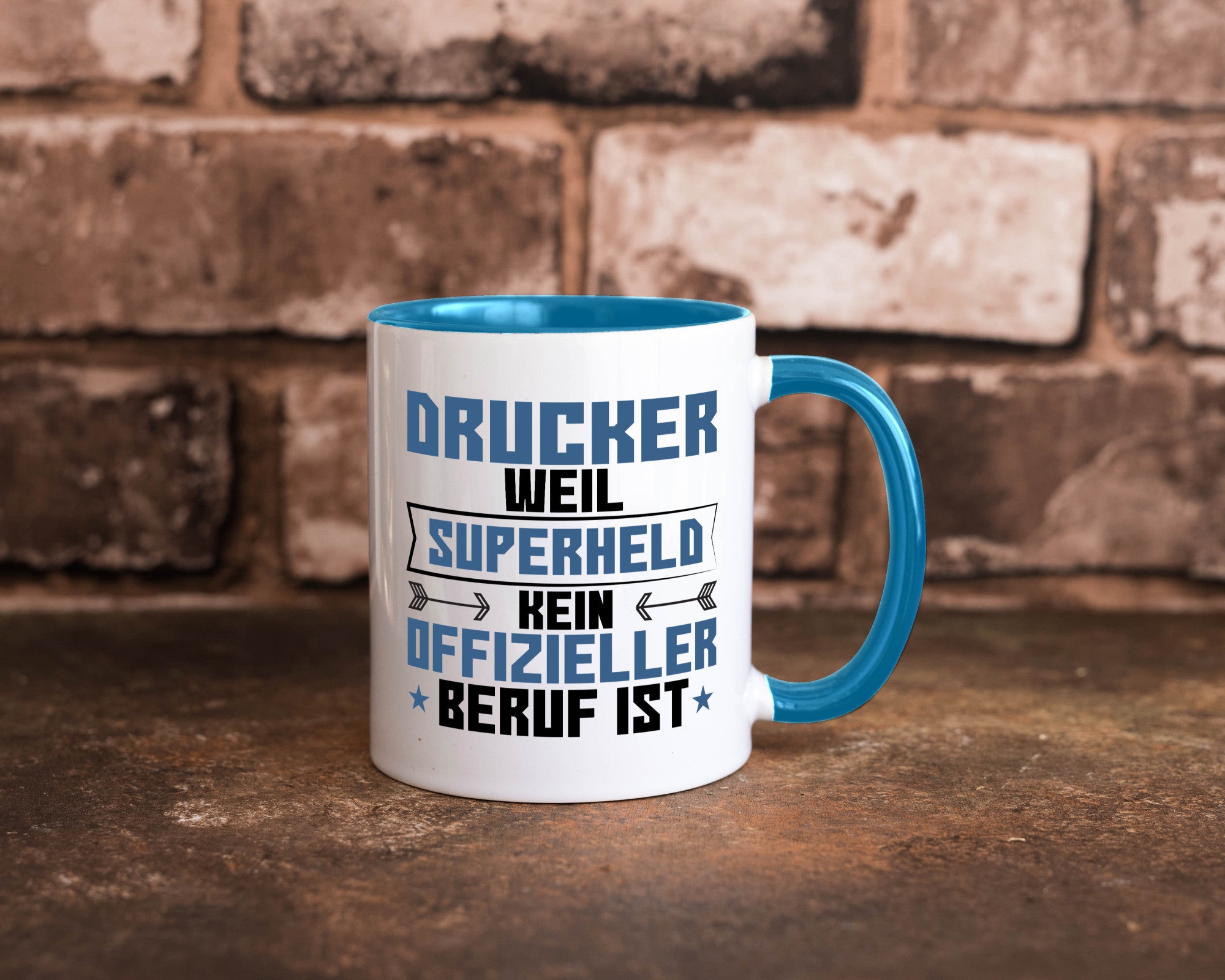 Superheld Drucker | Druckerei Print Medien Humor Geschenkidee Tasse