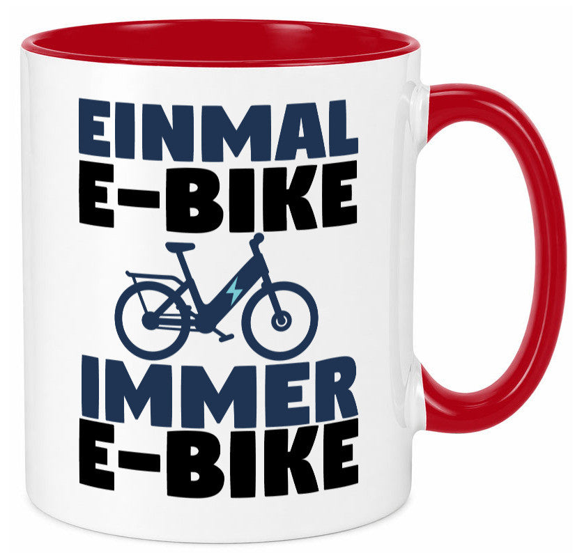 E-Bike Fahrer | Radfahrer Tasse Fahrrad Elektrorad lustiger Spruch Geschenk