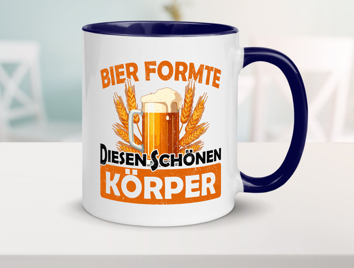 Bier förmte diesen Körper | bierliebhaber v2 Humor Geschenkidee Tasse