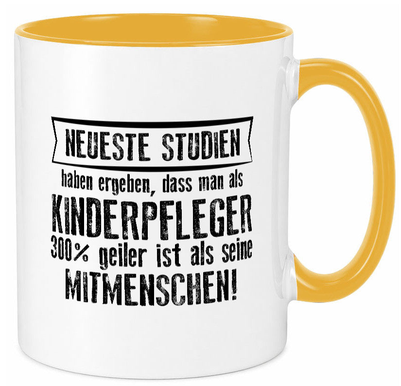 Neuste Studien: Kinderpfleger | Pfleger Kinder v2 lustiger Spruch Geschenk Tasse