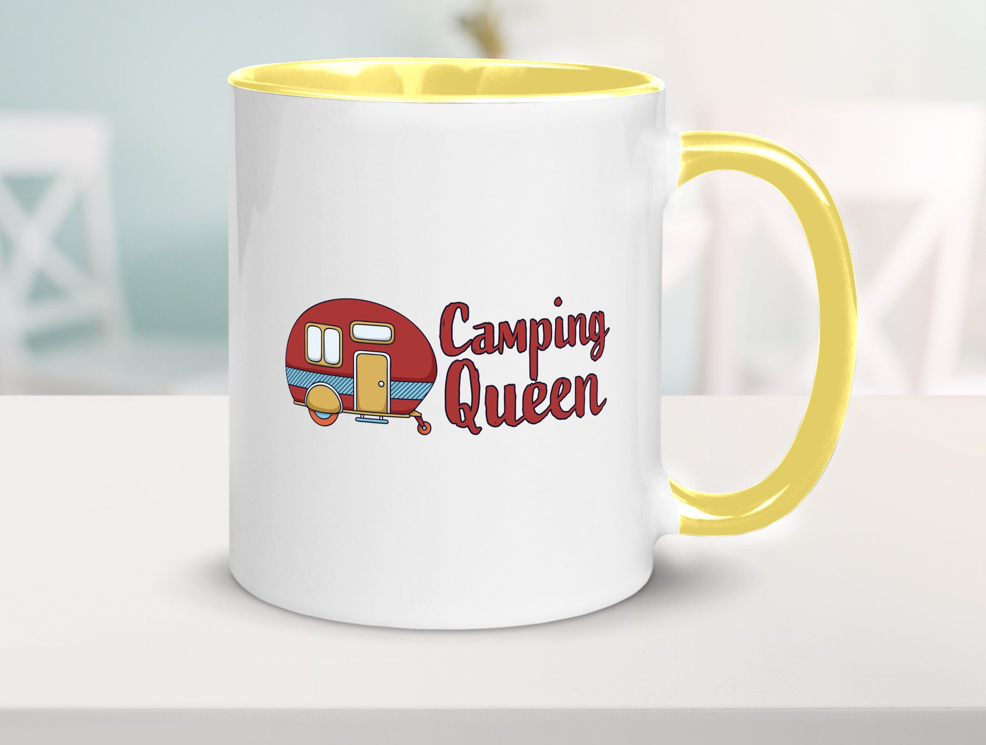 Camping Queen | Wohnanhänger Geschenk Humor Geschenkidee lustiger Spruch Tasse