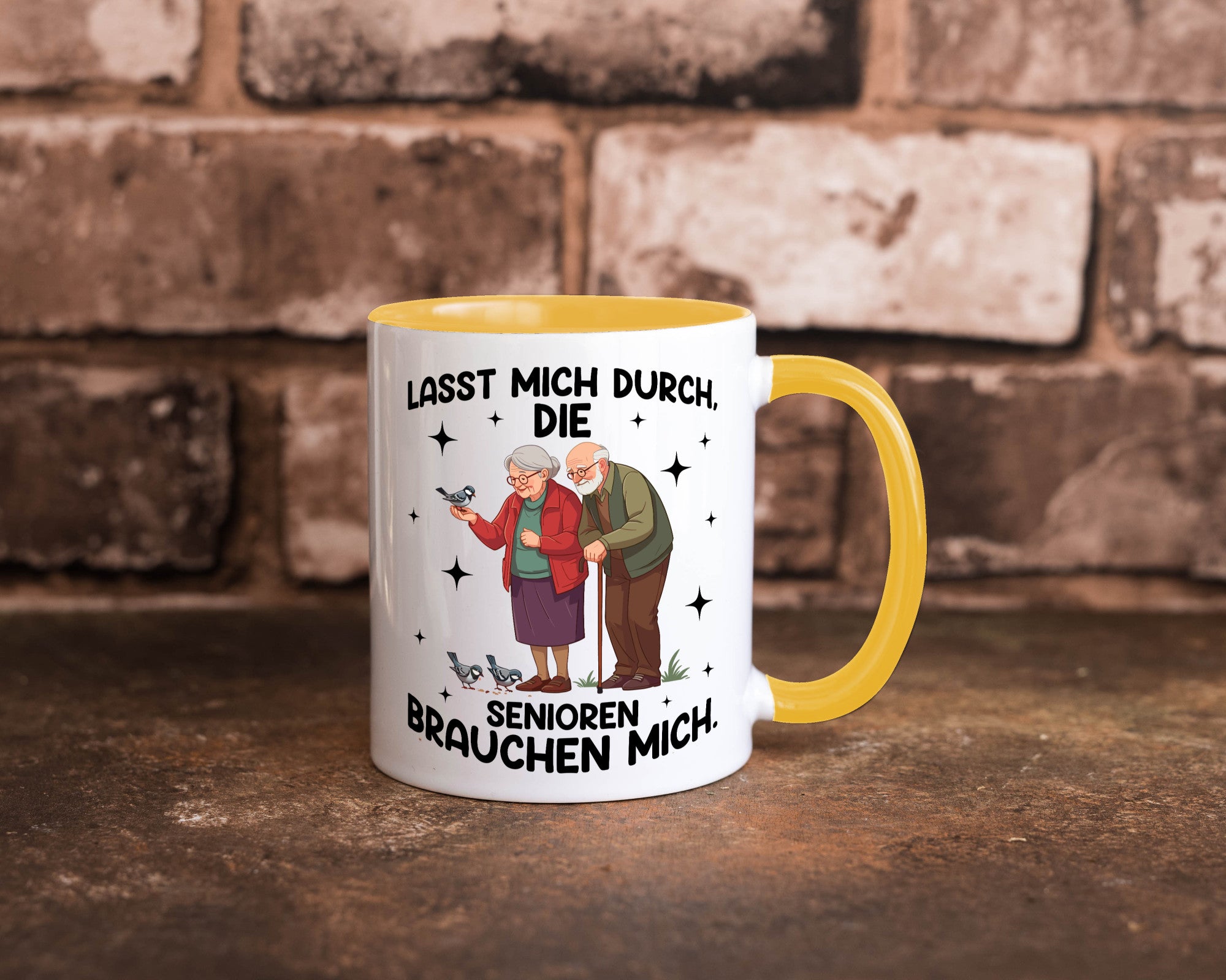 Senioren brauchen mich | Altenpflege Pflegekraft lustiger Spruch Geschenk Humor