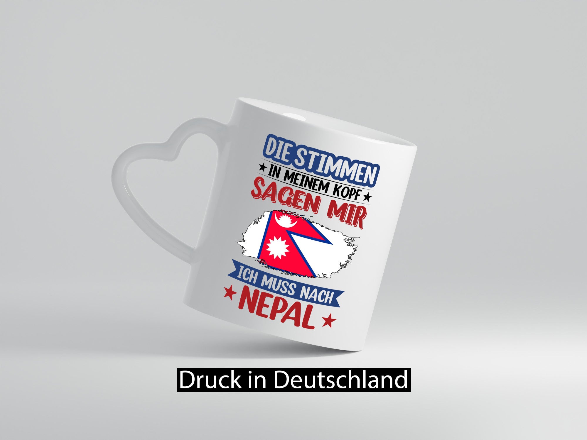 Nepal | Urlaub Stimmen in meinem Kopf Traumland Humor Geschenkidee Tasse