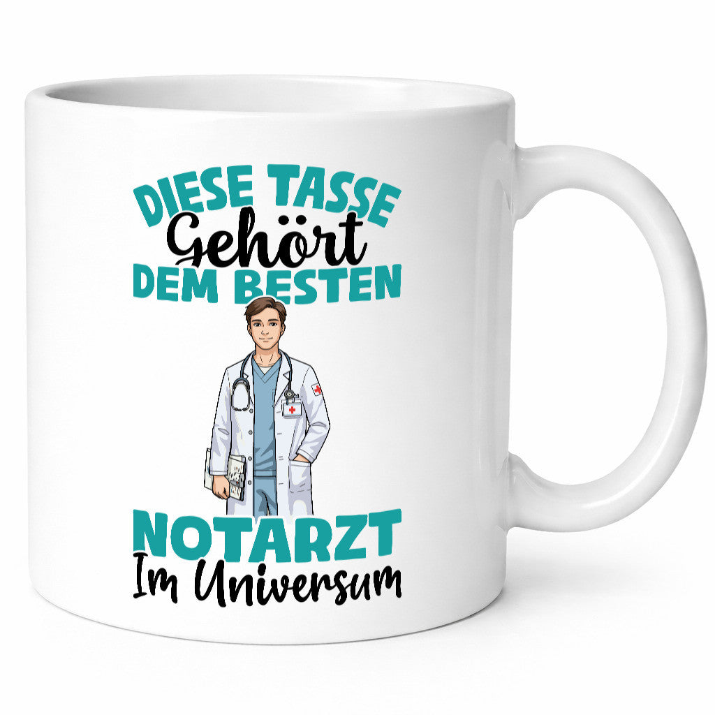 Im Universum: Notarzt | Arzt Geschenk Humor Geschenkidee lustiger Spruch Tasse