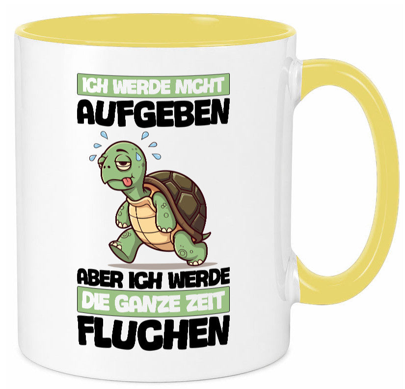 Ich geb nicht auf werde aber fluchen | Schildkröte Joggen v2 Humor Geschenkidee