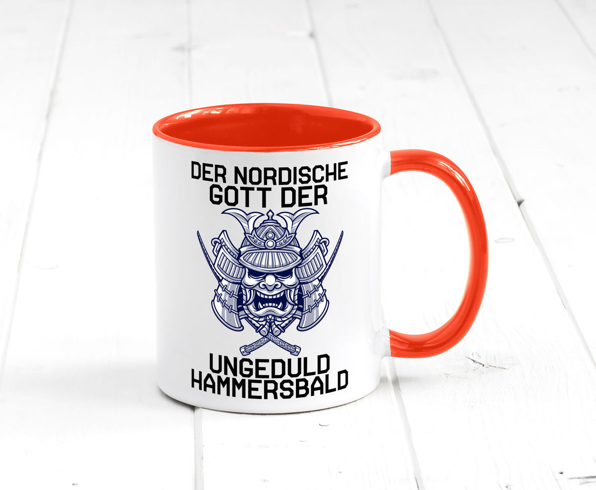 Nordischer Gott der Ungeduld | Mythologie Wikinger lustig Humor Geschenkidee Tasse