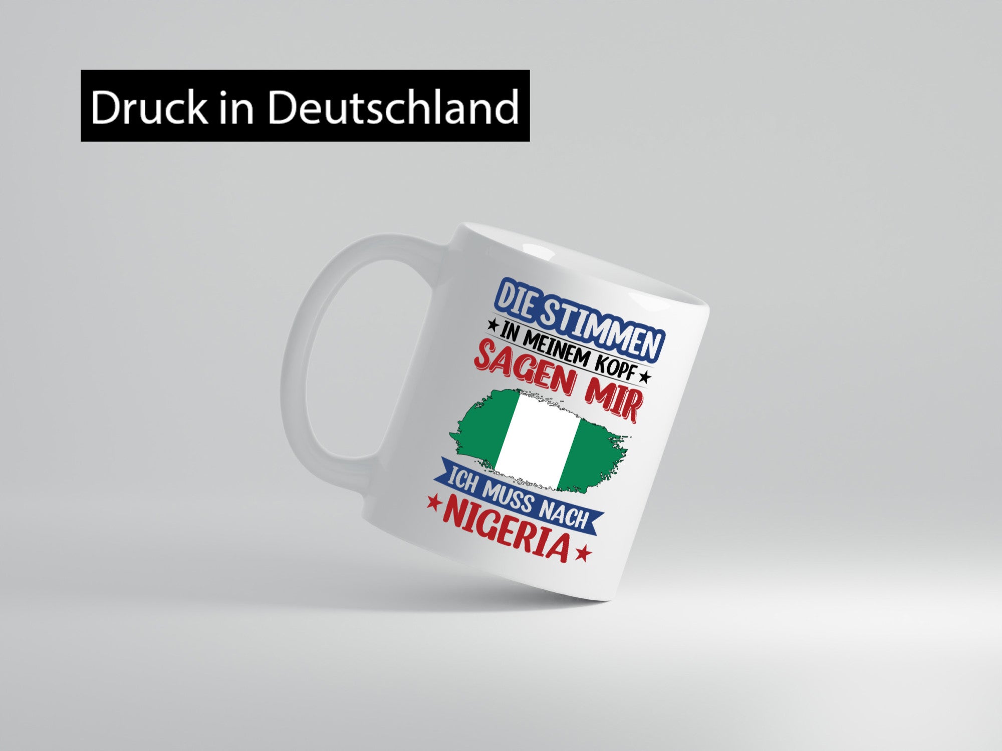 Nigeria | Urlaub Stimmen in meinem Kopf Traumland Geschenk Humor Geschenkidee