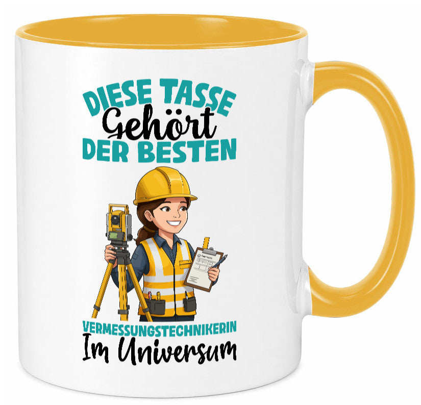 Im Universum: Vermessungstechnikerin | Techniker lustiger Spruch Geschenk Humor