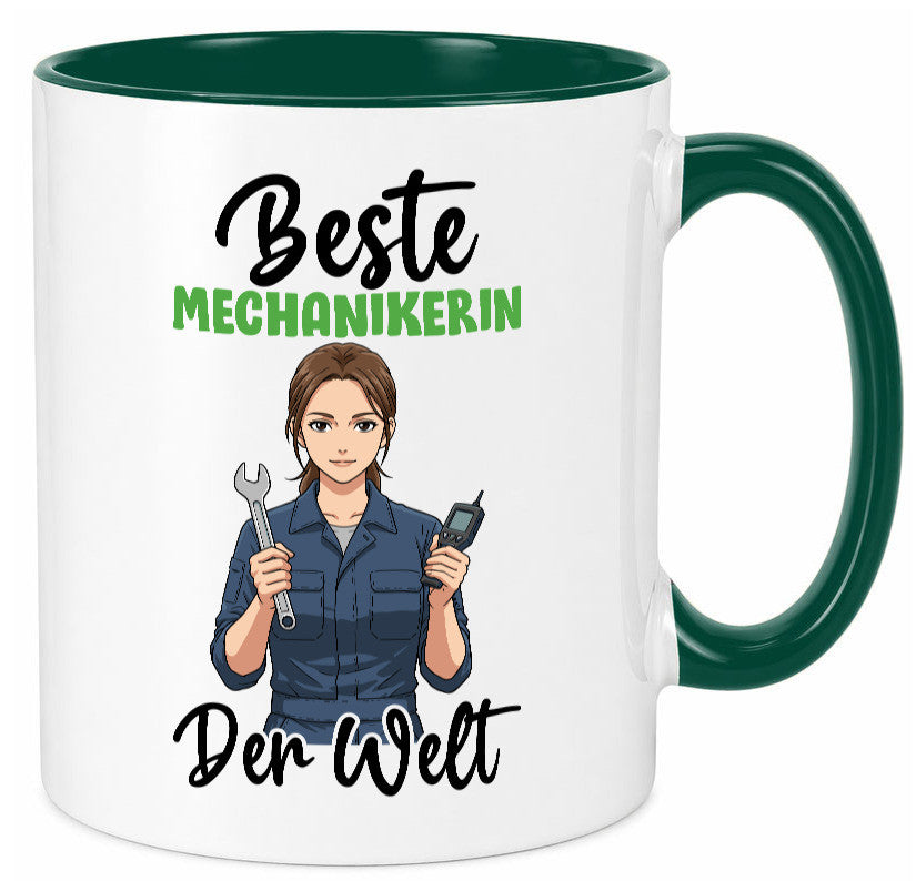 Beste Mechanikerin | KFZ v2 Humor Geschenkidee Tasse