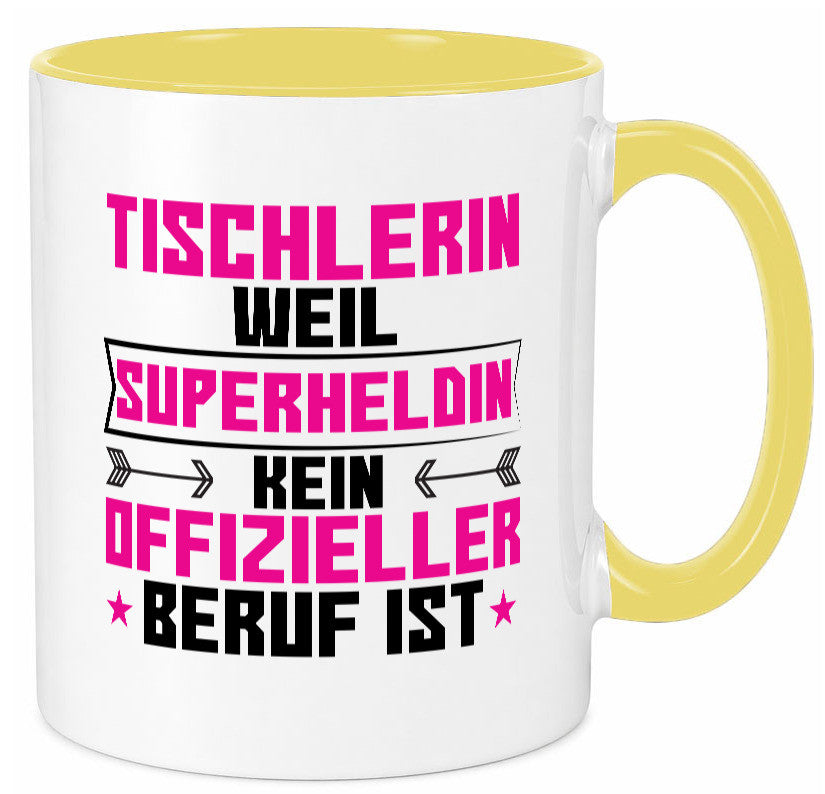 Superheldin Tischlerin | Tischlerei Geschenkidee Humor Tasse