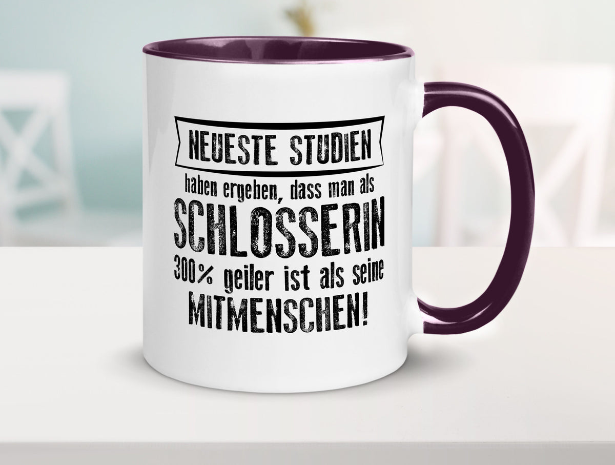 Neuste Studien: Schlosserin | Schlosserei Geschenkidee Humor Tasse