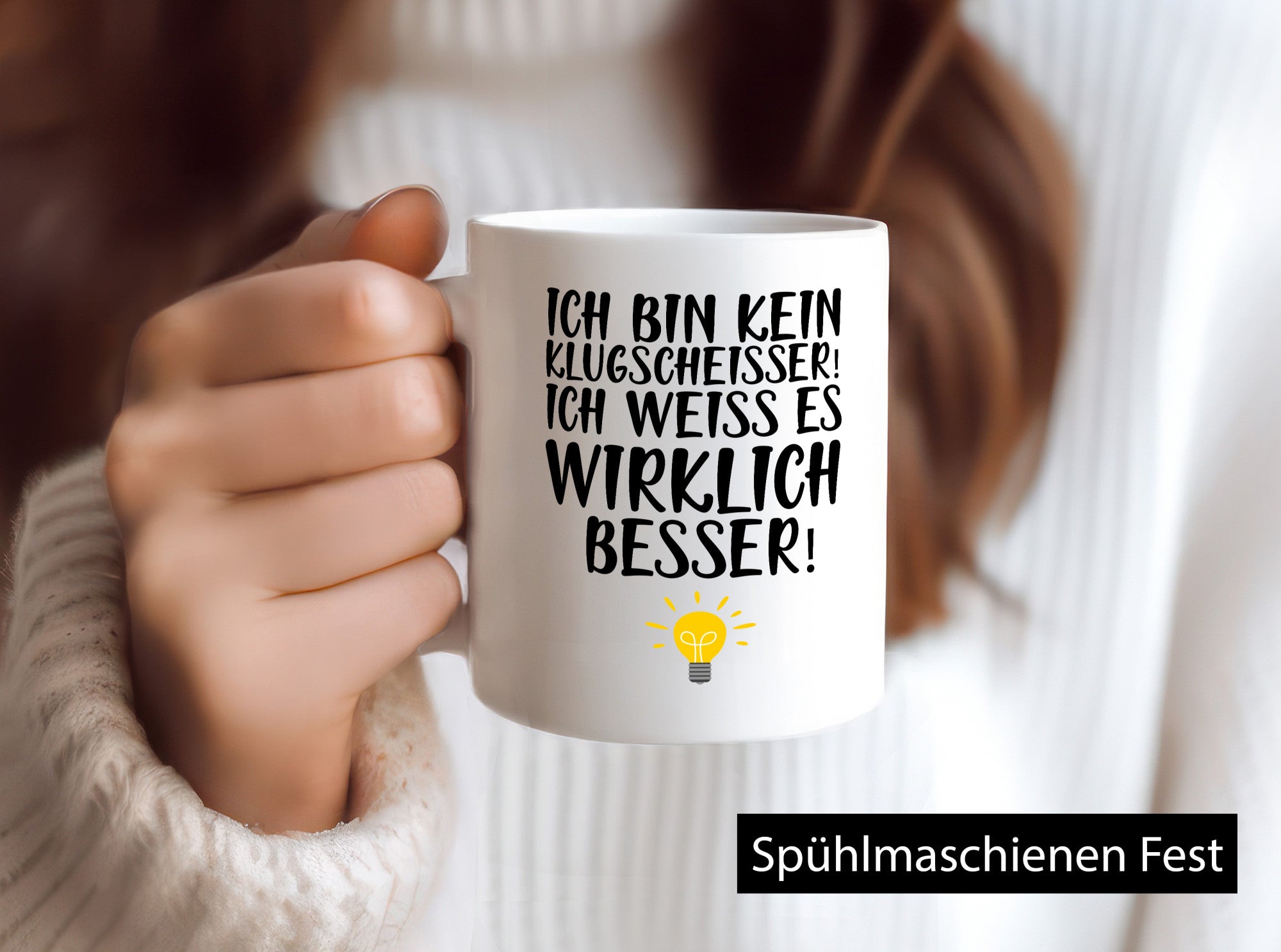 Klugscheißer | Arbeit Kollegin / Chef Arbeits Tasse lustig Kollegen Büro