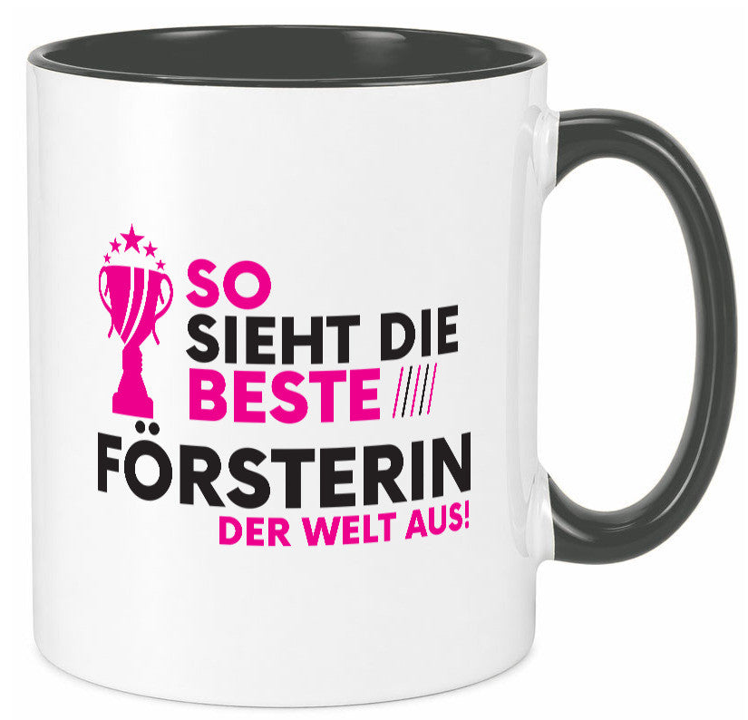 Die Weltbeste Försterin | Forst Arbeit Humor Kollegen Büro Geschenkidee Tasse
