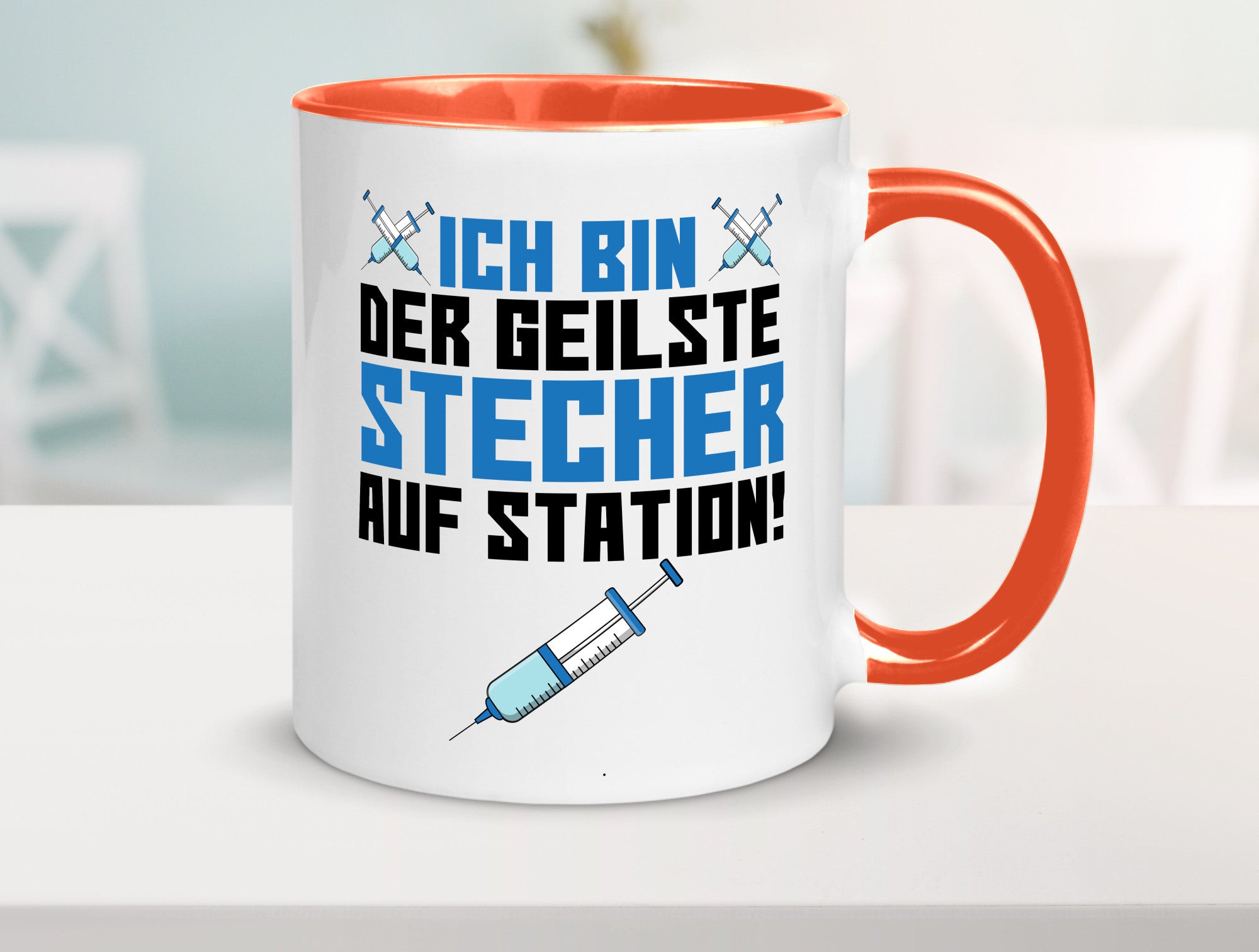 Ich bin der geilste Stecher | Pfleger Arzt Spritze lustig Humor Geschenkidee