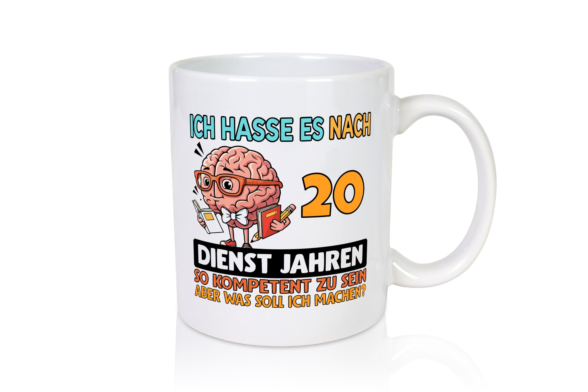 20 Dienstjahre | Arbeit Kompetent lustig Kollegen Büro Geschenk Tasse