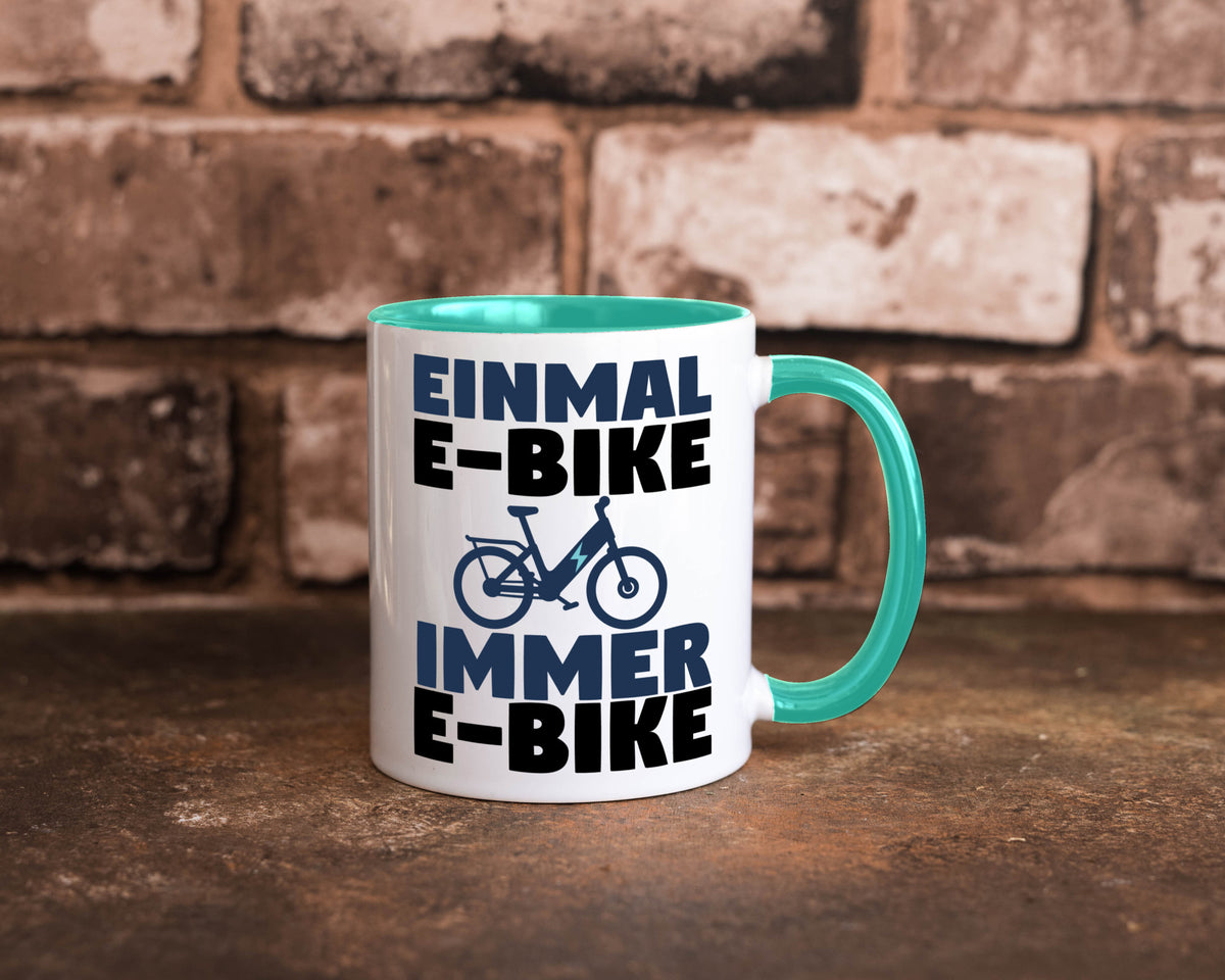 E-Bike Fahrer | Radfahrer Tasse Fahrrad Elektrorad lustiger Spruch Geschenk