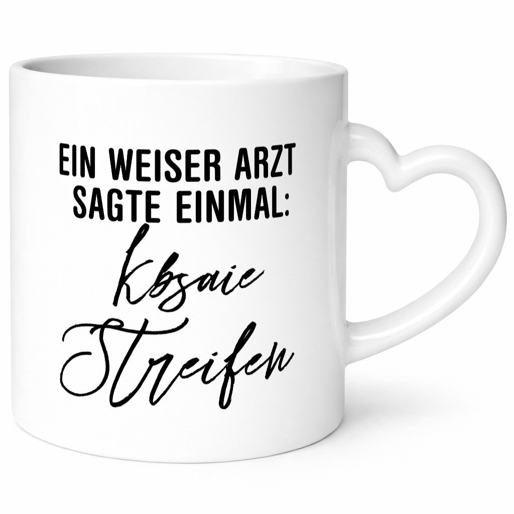 Weiser Arzt Tasse | unleserliche Schrift Ärzte Humor Geschenk Geschenkidee