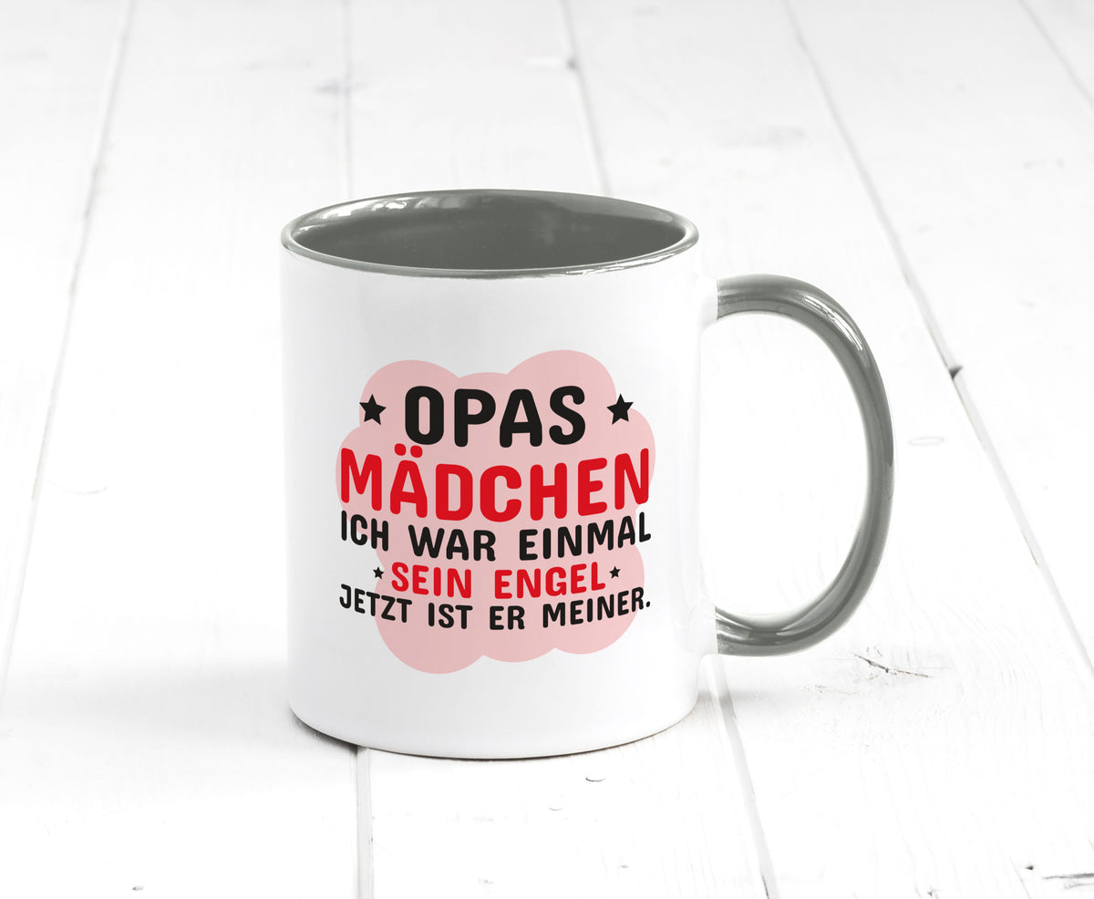 Opas Mädchen | Trauer Tasse Abschied Enkelin lustig Familie Geschenkidee