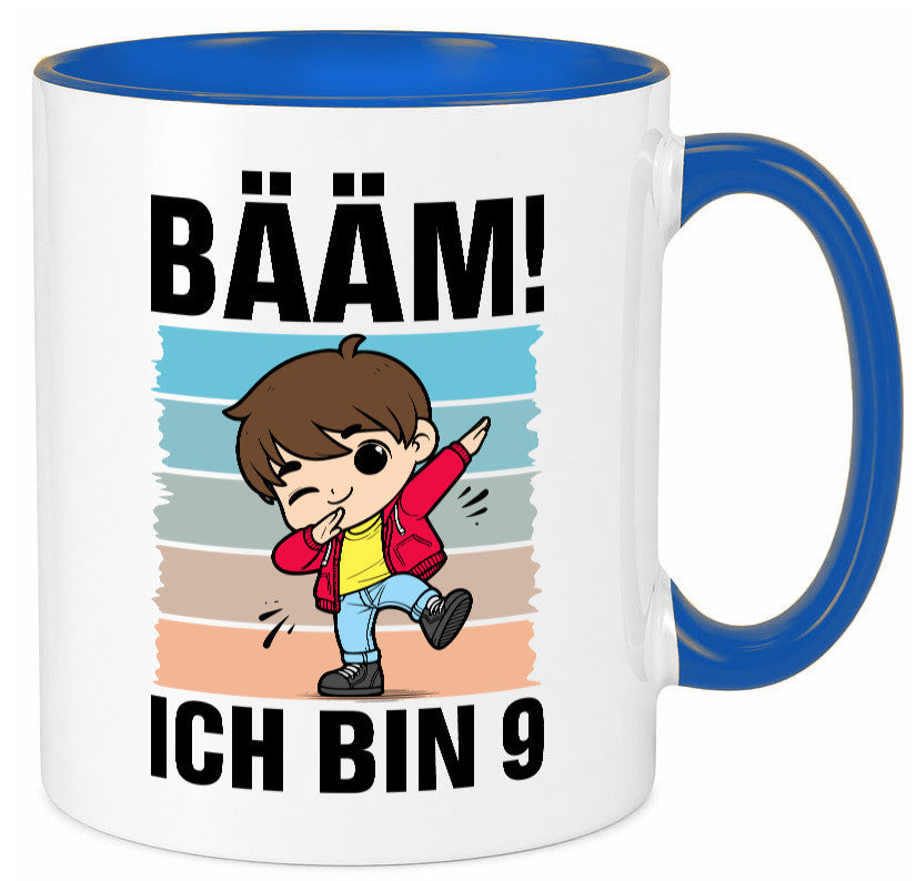 9. Geburtstag | Ich bin 9 Jahre Bäääm Dabbing Kind lustig Geschenkidee Geschenk Tasse