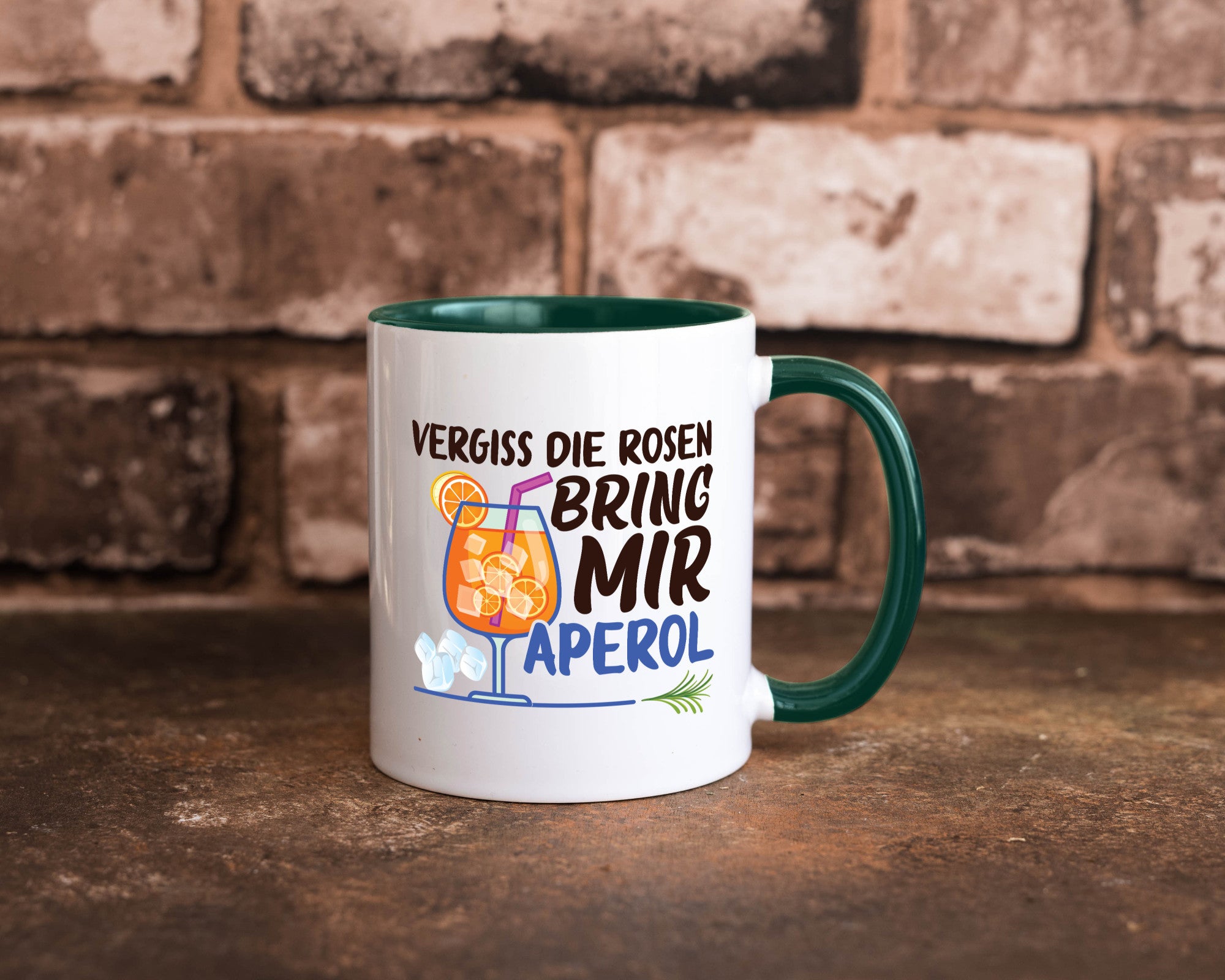 Bring mir Aperol | Rosen Paar Party Geschenkidee Humor Tasse