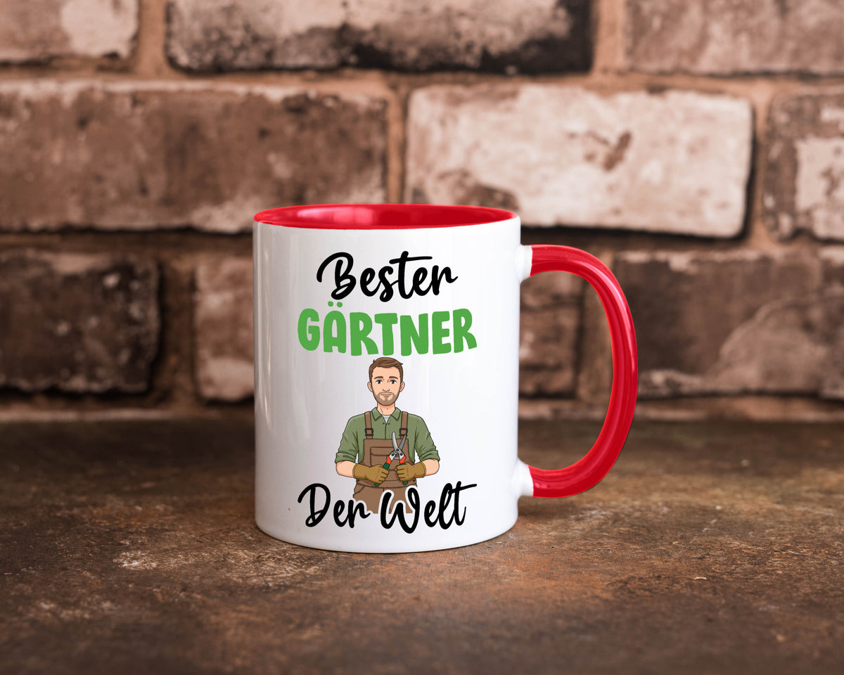 Bester Gärtner | Gartenbau v2 Geschenk Humor Geschenkidee lustiger Spruch Tasse