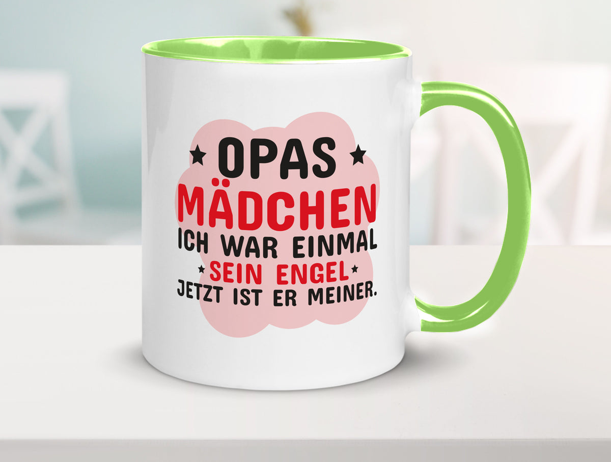 Opas Mädchen | Trauer Tasse Abschied Enkelin lustig Familie Geschenkidee