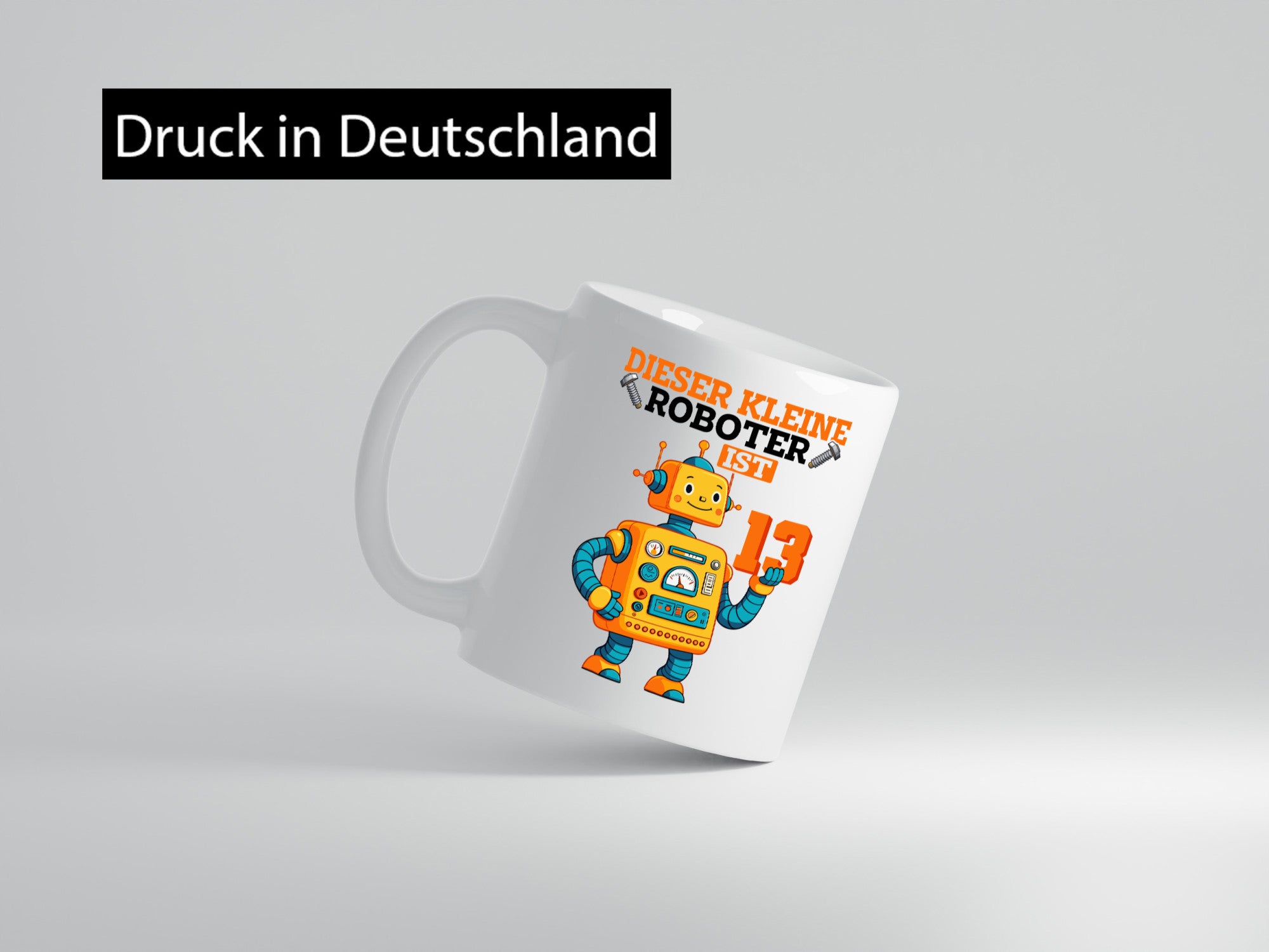 13. Geburtstag | 13 Jahre Roboter Junge Humor Geschenkidee Tasse