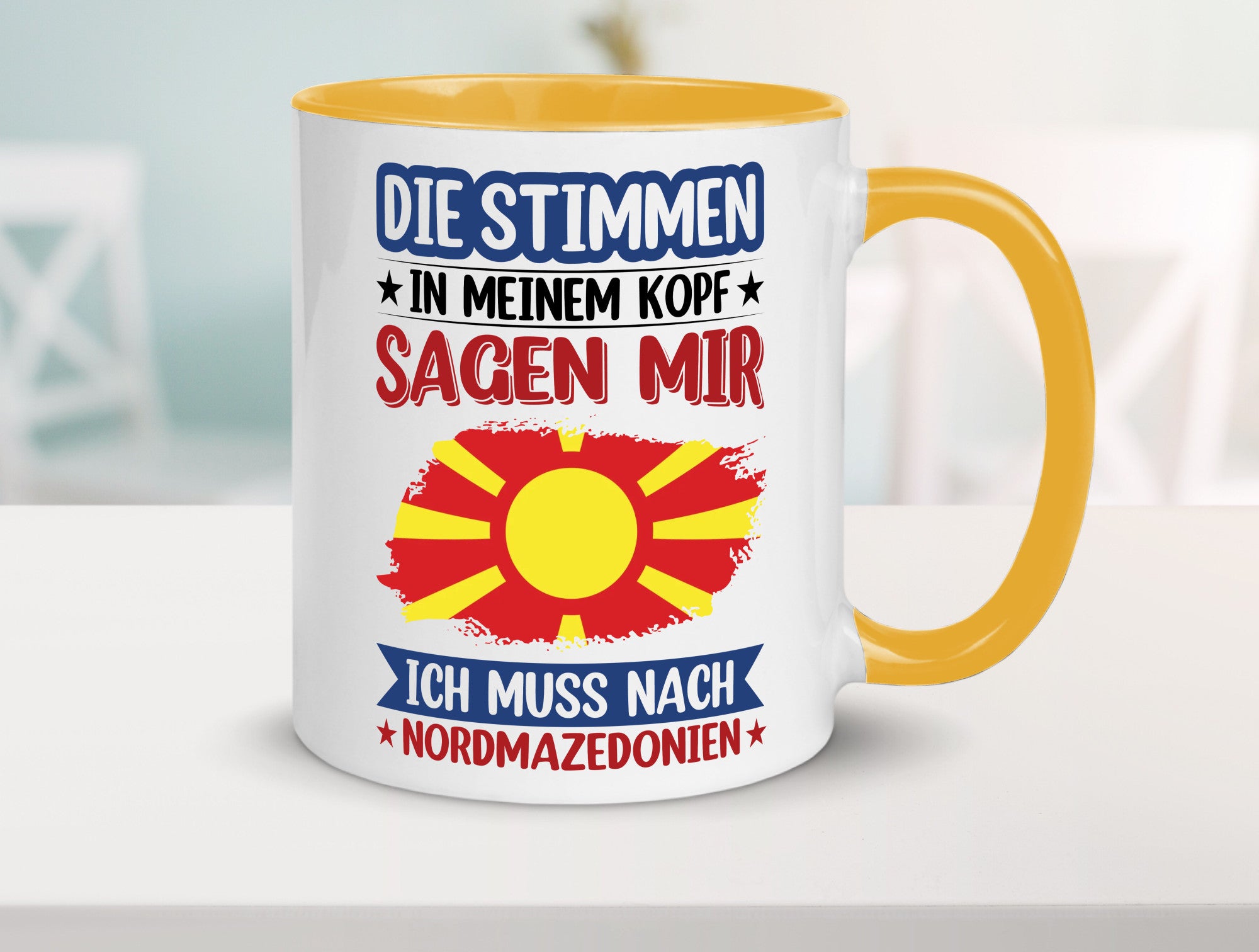 Nordmazedonien | Urlaub Stimmen in meinem Kopf Geschenk Humor Geschenkidee