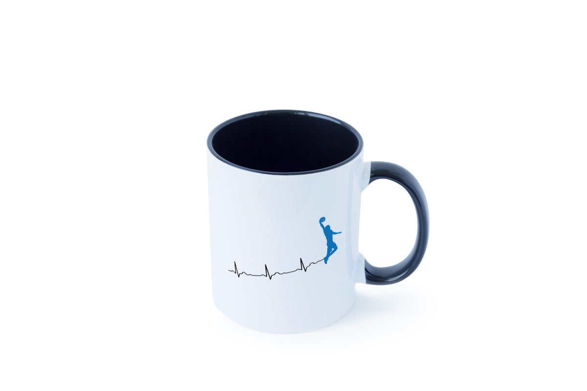 Herzschlag Basketball | Motiv Sport Ballsport Humor Geschenkidee Tasse