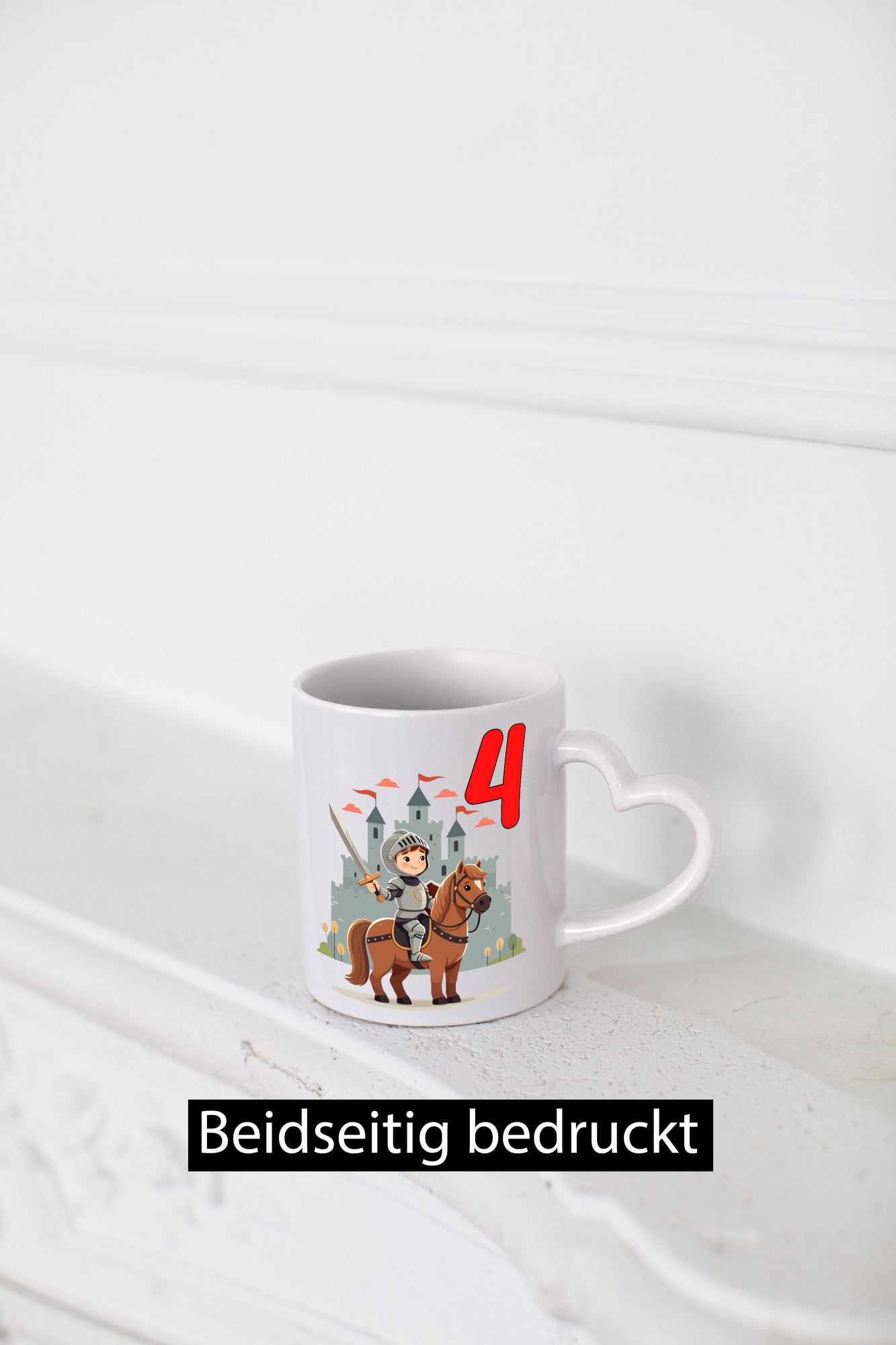 4. Geburtstag | 4 Jahre Ritter Junge Schloss Humor Geschenkidee Tasse