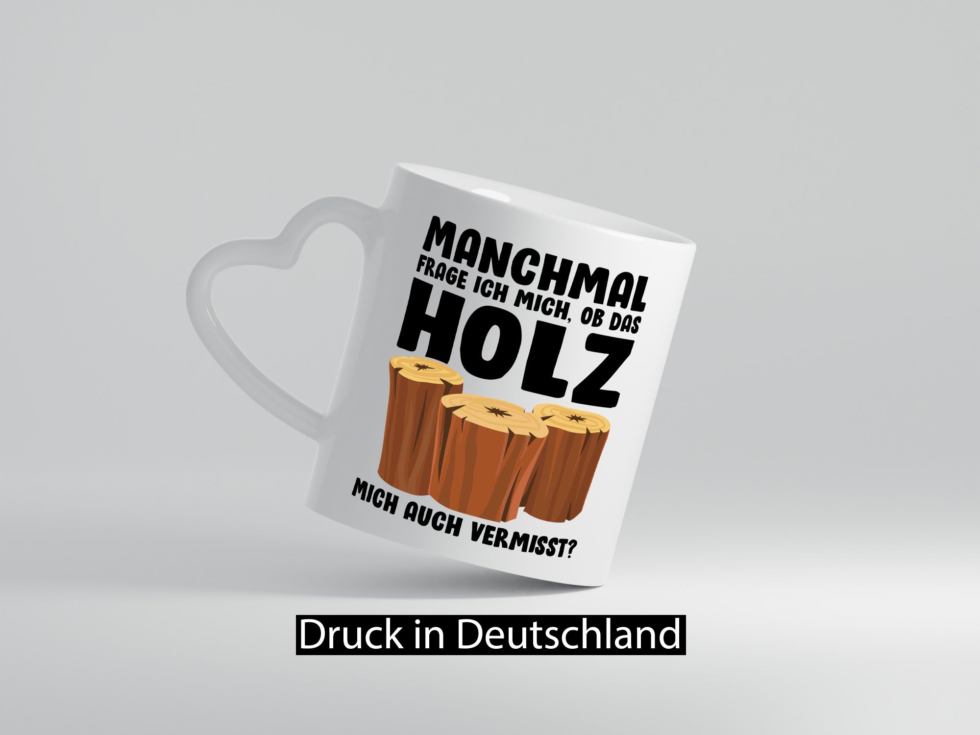 Manchmal frag ich mich ob das Holz auch Vermisst lustiger Spruch Geschenk Humor