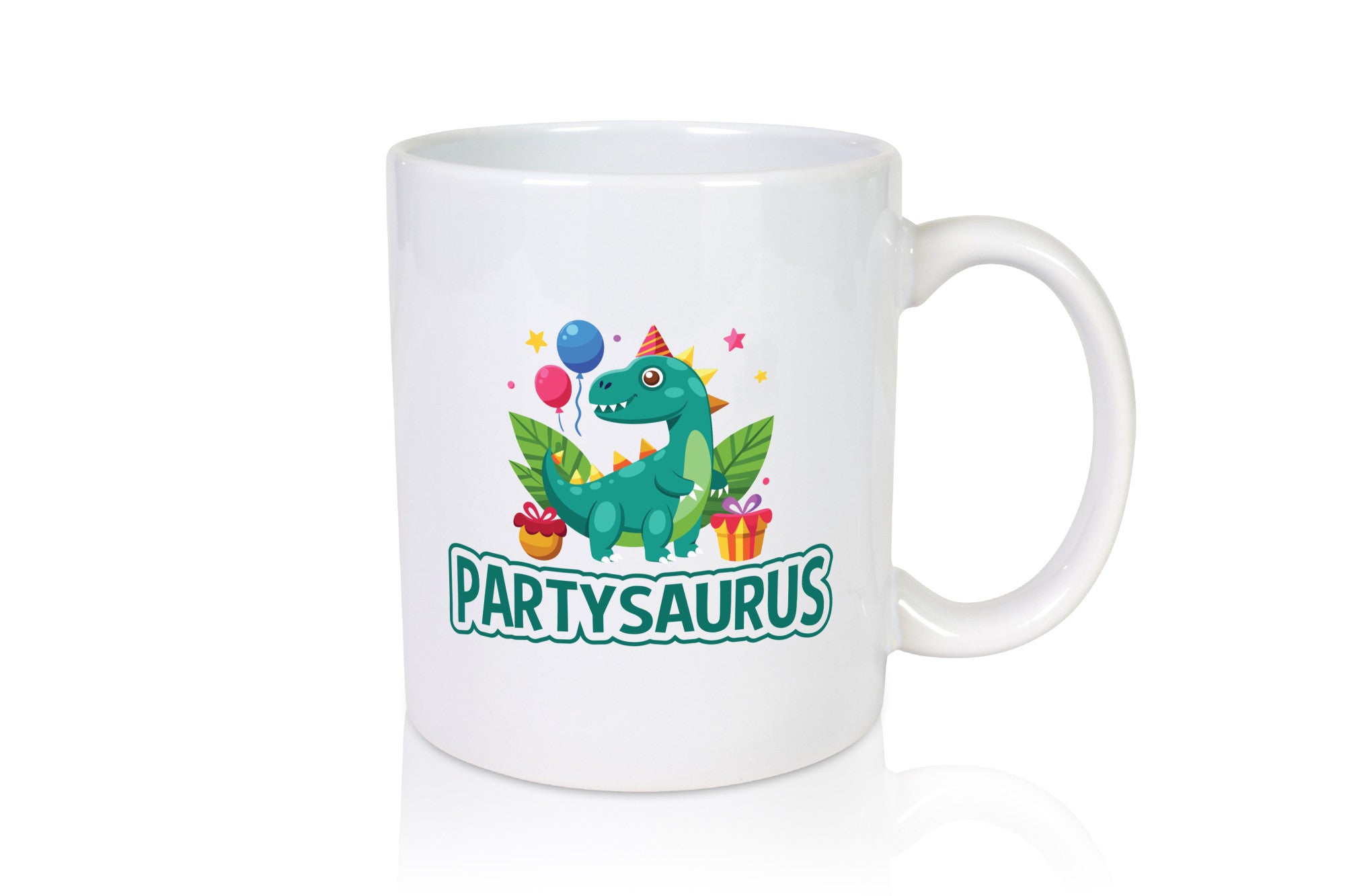 Partysaurus | Geburtstag Dinosaurier Luftballon Geschenkidee Humor Tasse