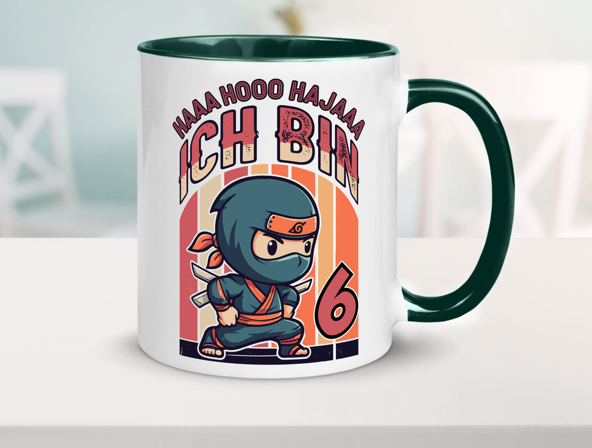 6. Geburtstag | Ninja Junge 6 Jahre Humor Geschenkidee Tasse