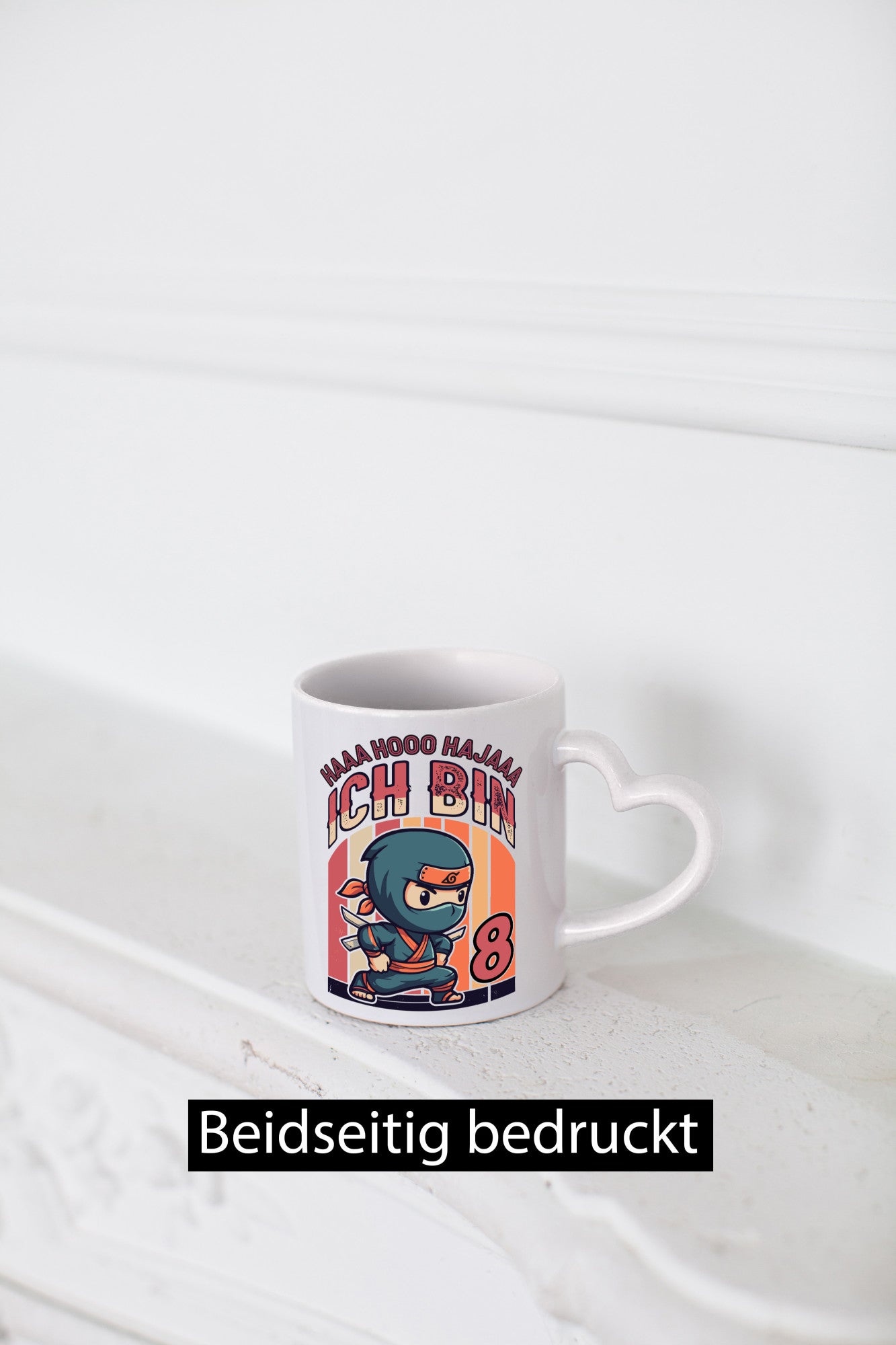 8. Geburtstag | Ninja Junge 8 Jahre lustiger Spruch Geschenk Geschenkidee Tasse