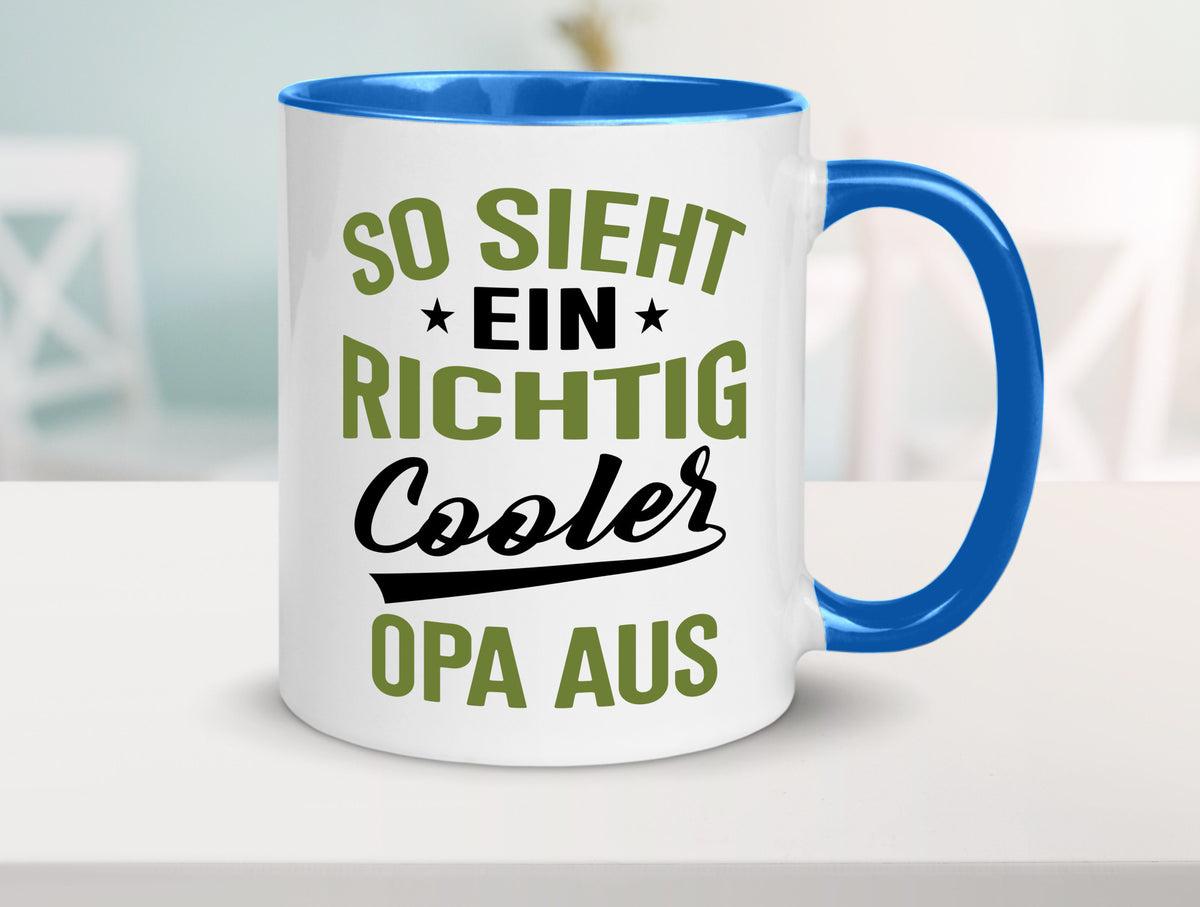 So sieht ein richtig Cooler Opa aus | Großvater Geschenkidee Familie Humor Tasse