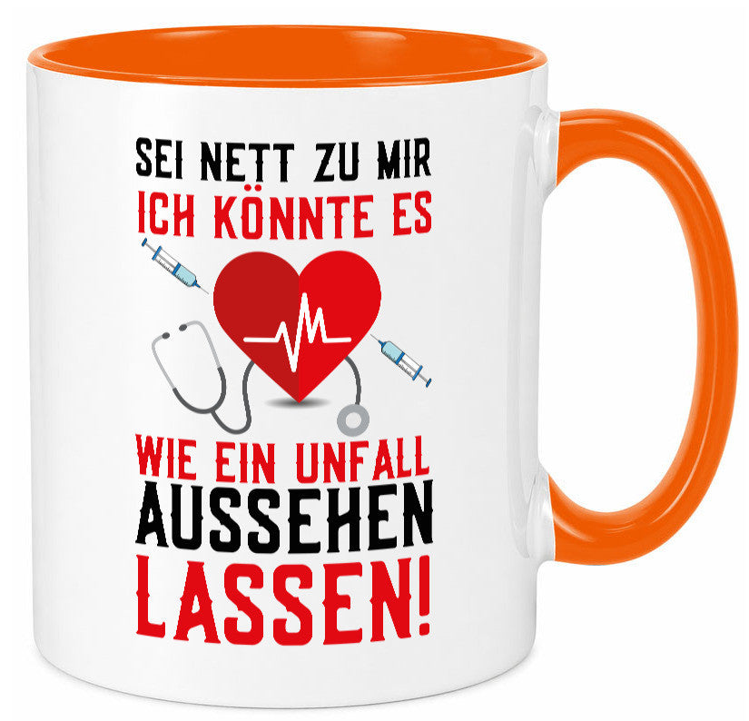 Sei nett zu mir | Krankenschwester Arzt Klinik Spritze v2 lustig Humor