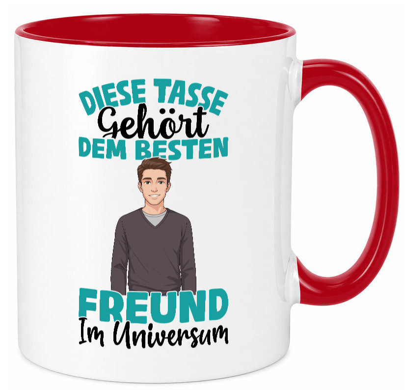 Im Universum: Freund | Beziehung Partner Liebe Geschenk Humor Geschenkidee Tasse