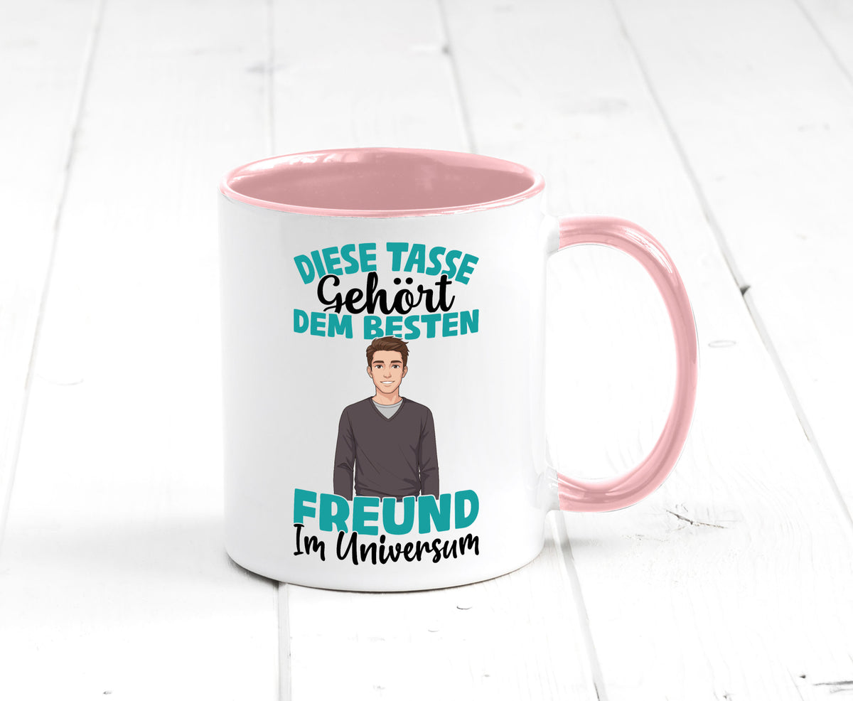 Im Universum: Freund | Beziehung Partner Liebe Geschenk Humor Geschenkidee Tasse