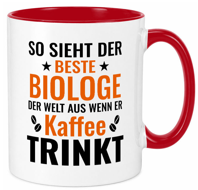 Kaffee trinkt: Biologe | Biologie Naturforscher Geschenk Humor Geschenkidee Tasse