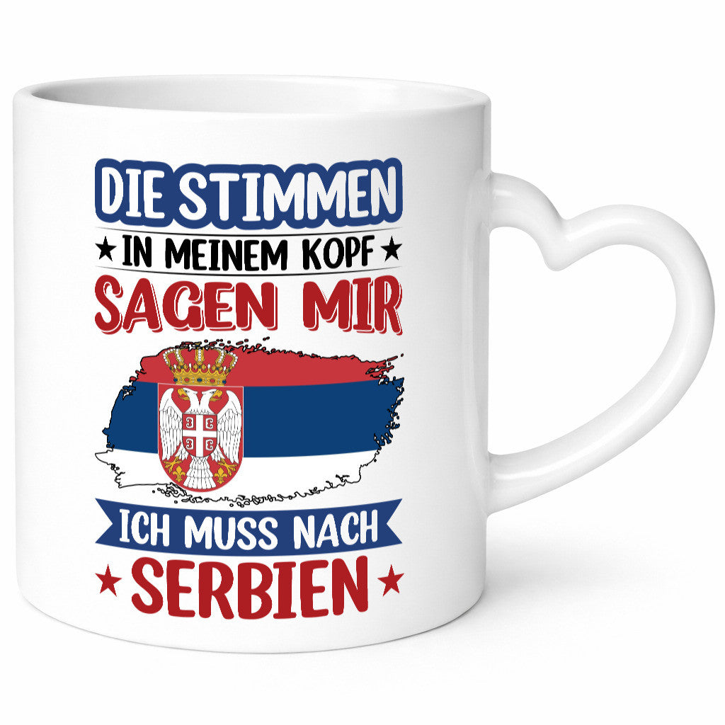Serbien | Urlaub Stimmen in meinem Kopf Traumland v2 Geschenk Humor