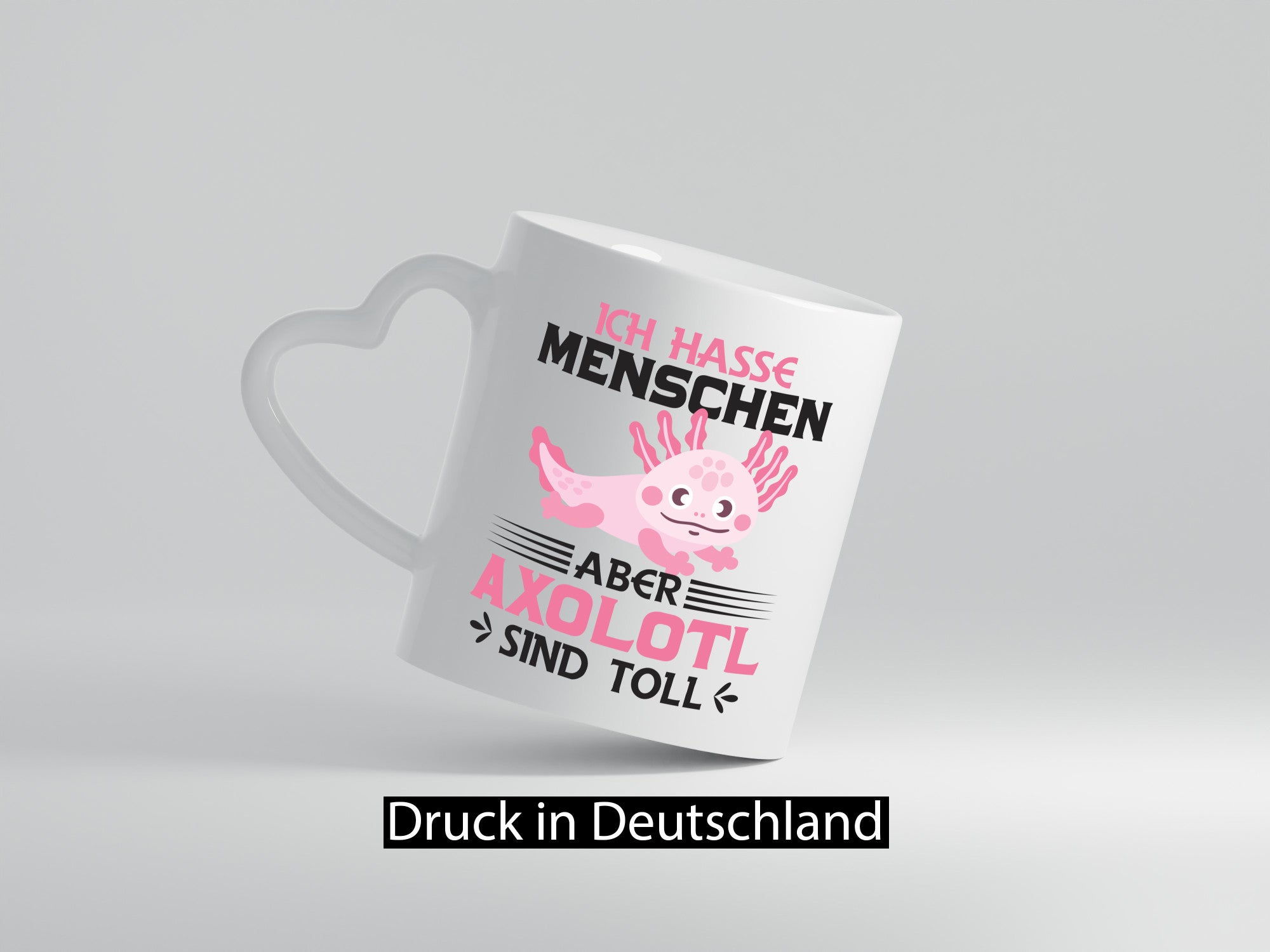 Ich hasse Menschen | Axolotl sind ok Humor Geschenkidee Tasse