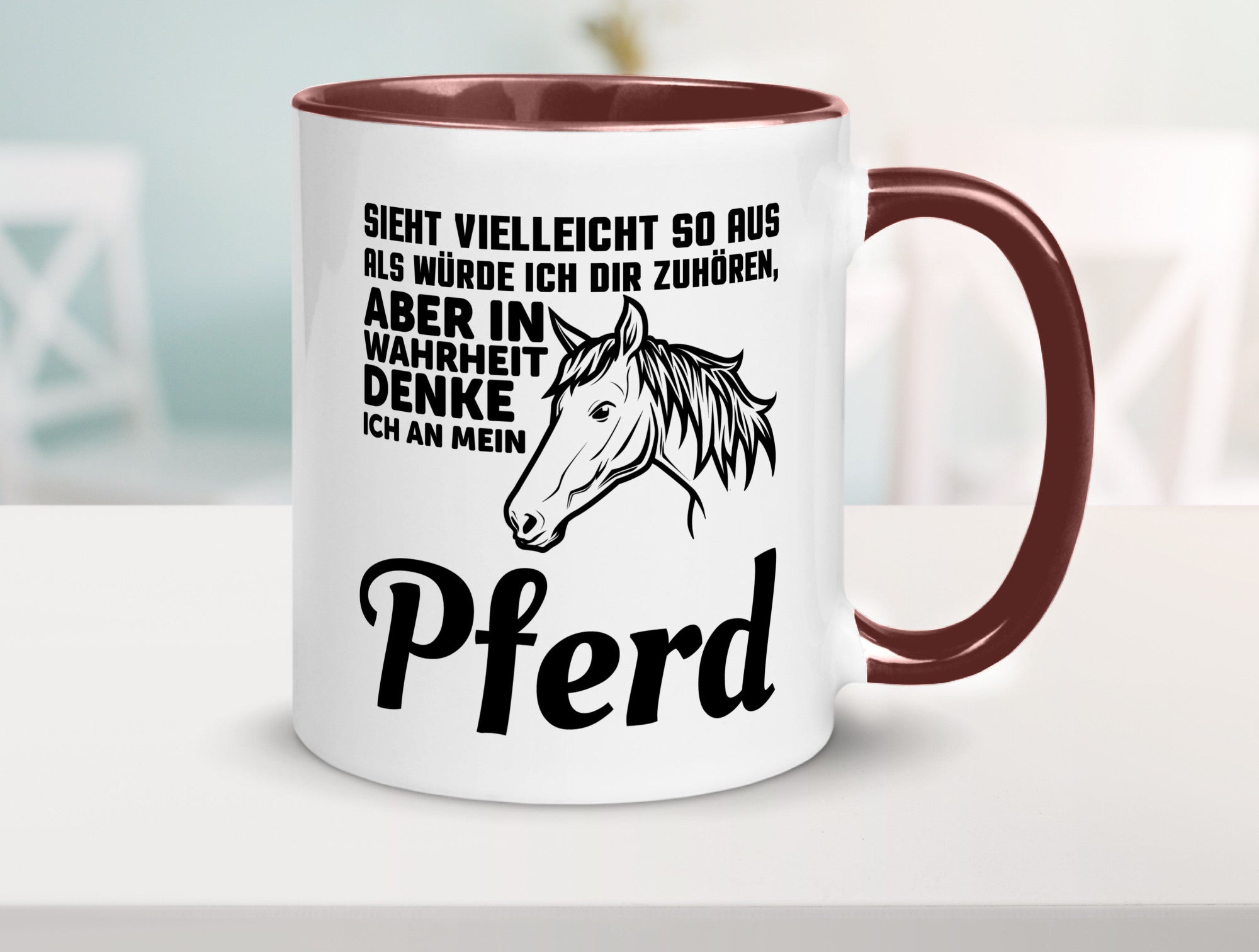 Pferde Spruch | Reiterin Tasse Pferdesport Reiten Humor Geschenkidee