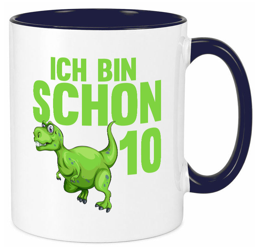 10. Geburtstag | 10 Jahre Dino Dinosaurier Geschenk Geschenkidee lustiger Tasse